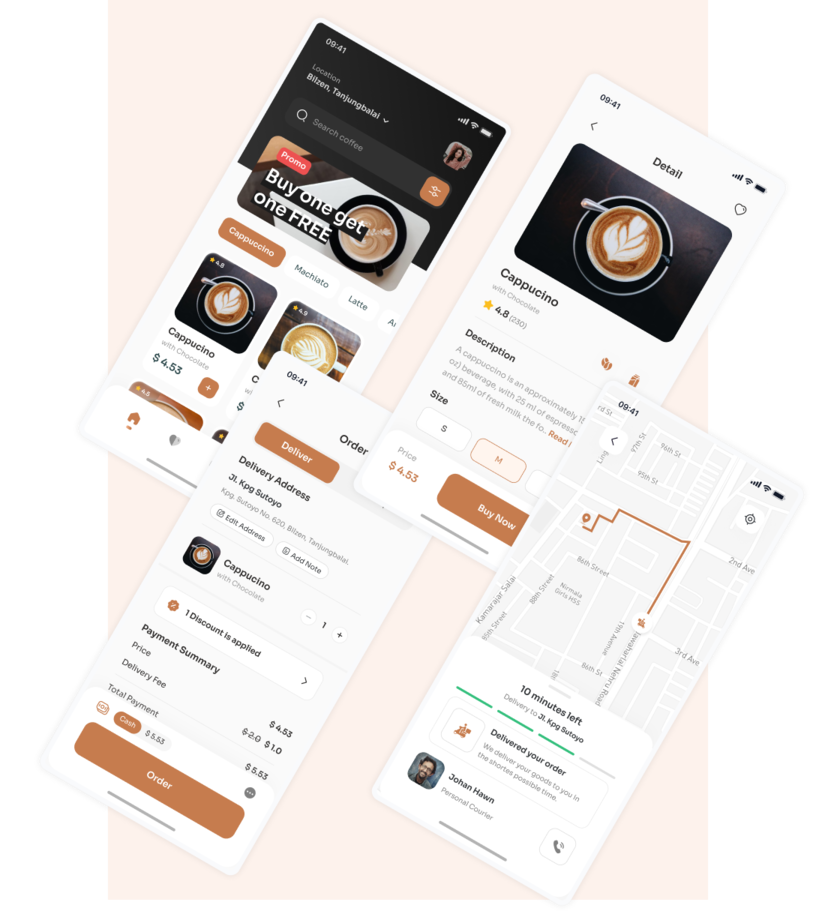 Pre-order app for a famous coffee chain with 3,000 stores in Japan