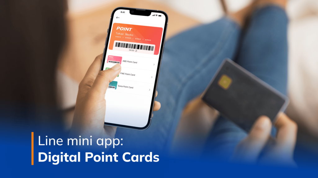 Line mini app with digital point cards