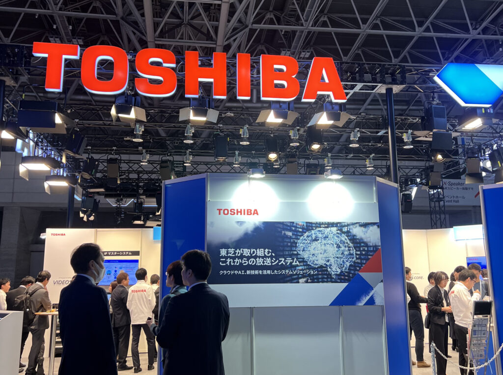 Toshiba exhibition at the Inter BEE event