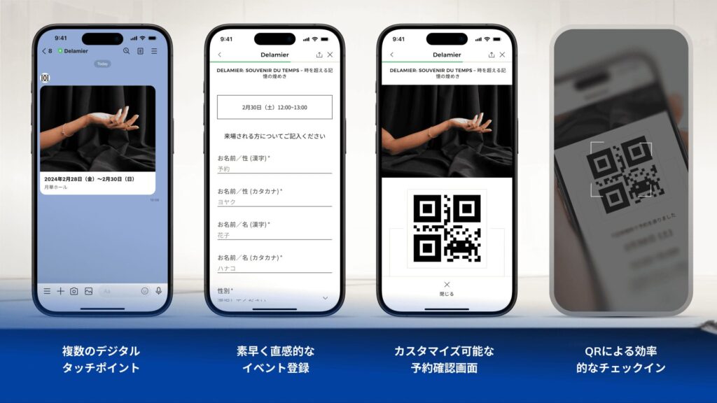 スムーズなイベント予約フロー