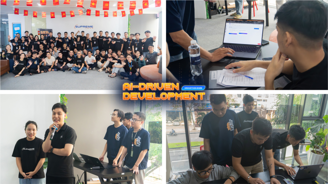 recap Hackathon AI-driven event of SupremeTech