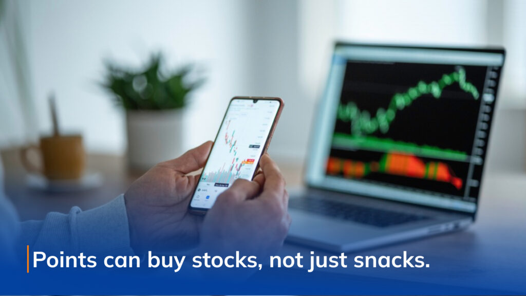 in japan, points can use for investing