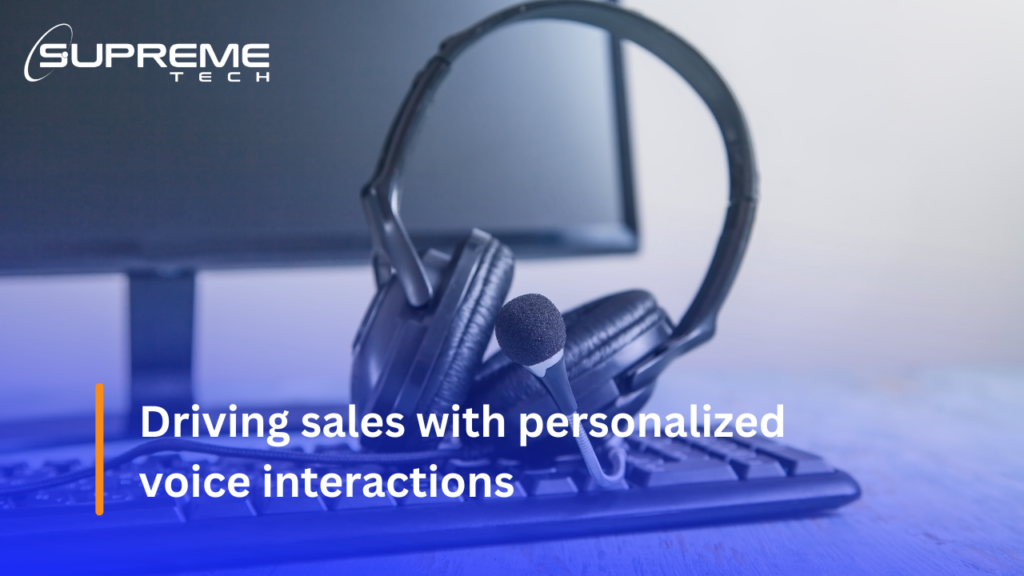 driving sale with voice-based marketing automation