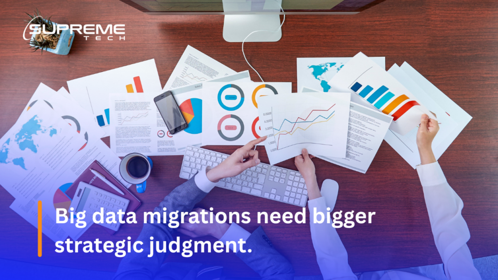 Big data migrations need bigger strategic judgment.