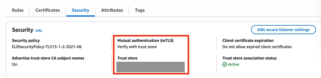Current System mTLS Configuration