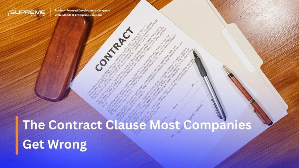 The Contract Clause Most Companies Get Wrong