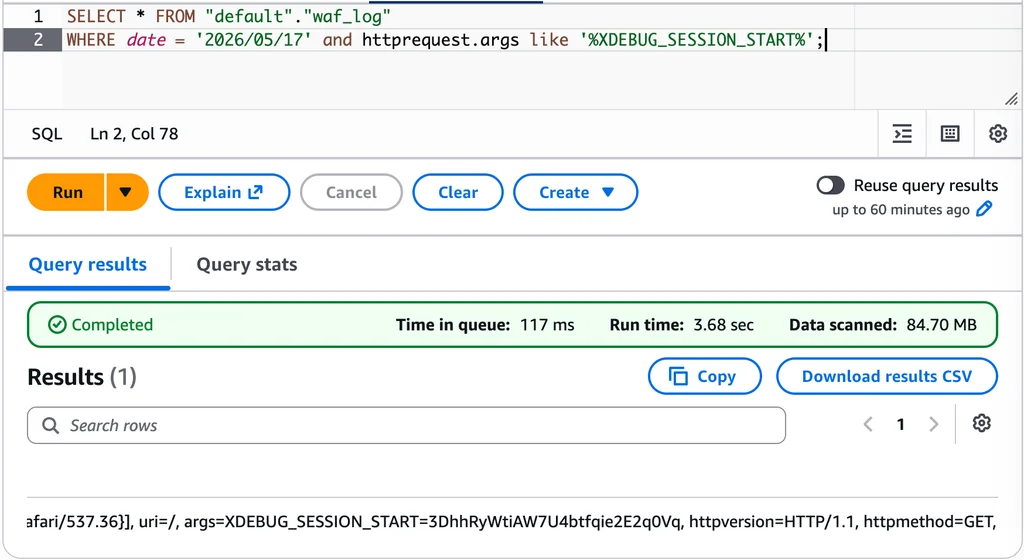 Collect and Analyze WAF Log